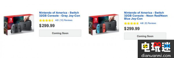 首批任天堂Switch主机预售火爆 美国已断货 美国断货 预售 任天堂Switch 任天堂SWITCH 第1张 首批任天堂Switch主机预售火爆 美国已断货 美国断货 预售 任天堂Switch 任天堂SWITCH 第1张