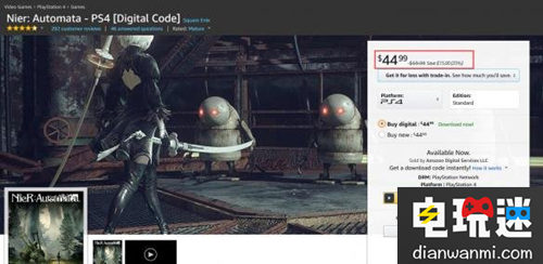 国内玩家不满？《尼尔：机械纪元》美亚PS4版打折  PS4 Steam 2B 机械纪元 尼尔 电玩迷资讯  第1张
