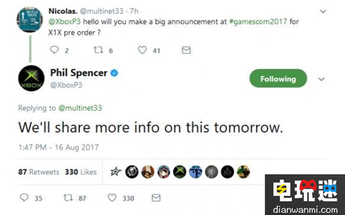 微软XboxOne X或将在科隆展期间开启预售 相关信息明天公布！ E3 科隆展 主机 Xbox One X 微软 微软XBOX  第1张