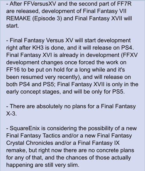 FF16正在开发中？国外传出关于2018年《最终幻想》IP动向的消息 FF16 最终幻想16 最终幻想 电玩迷资讯  第4张