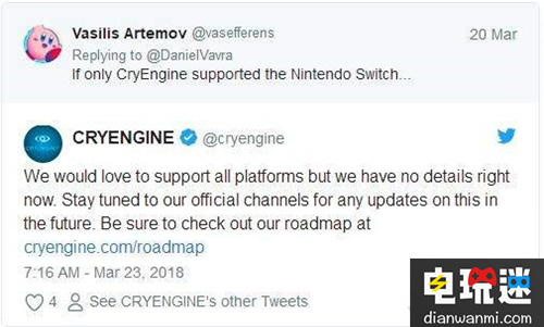 有希望！CryEngine未来或提供对任天堂Switch的支持？ 主机 switch 任天堂 任天堂SWITCH  第2张