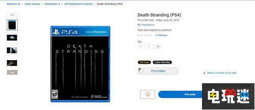 沃尔玛上架《死亡搁浅》疑似明年6月30日发售 小岛秀夫 PS4 索尼 沃尔玛 死亡搁浅 索尼PS  第1张