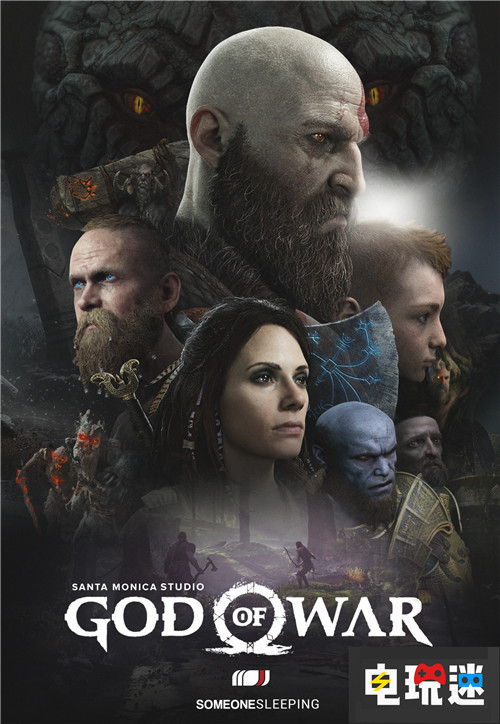 粉丝自制《战神》电影风海报魄力十足 索尼 PS4 奎托斯 战神 索尼PS  第1张