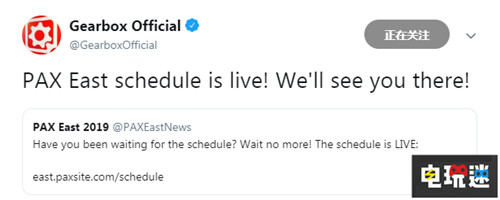 Gearbox或将于PAX East 2019公开《无主之地3》 Take Two PC Xbox One PS4 PAX East 2019 无主之地 电玩迷资讯  第2张