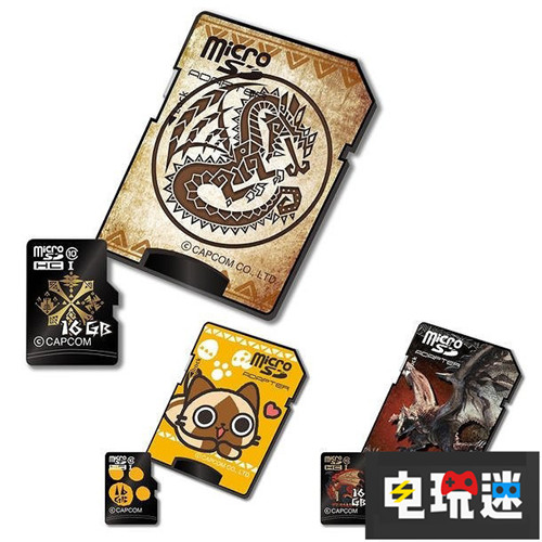 容量太小《怪物猎人》推出主题迷你SDHC卡 卡普空 CAPCOM SD卡 microSDHC卡 怪物猎人 电玩迷资讯  第1张