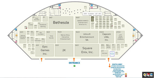 E3 2019展会地图公开 索尼缺席北区站台大改 索尼 动视 E3 E3 2019 电玩迷资讯  第1张