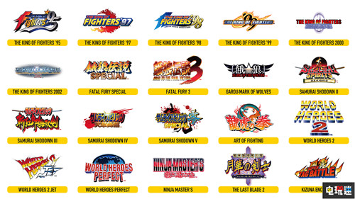 NEOGEO街机控制器Pro公开游戏阵容 SNK格斗经典大合集 龙虎之拳 侍魂 饿狼传说 拳皇 月华剑士 NEOGEO SNK 电玩迷资讯  第7张