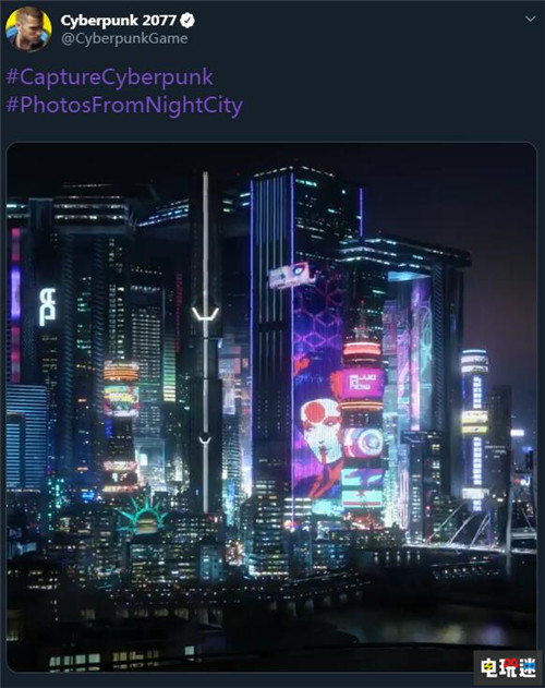 《赛博朋克2077》展示夜之城夜景 高楼林立灯红酒绿 电玩迷资讯 第1张