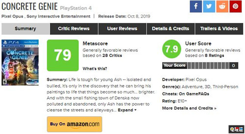 《壁中精灵》神笔马良式天马行空获IGN8分评价 MC评分 IGN 索尼 PS4 壁中精灵 索尼PS  第1张