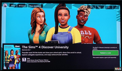 Xbox商店泄露《模拟人生4》“发现大学”DLC体验活力大学生活 Origin PC Xbox One PS4 EA 模拟人生4 电玩迷资讯  第1张