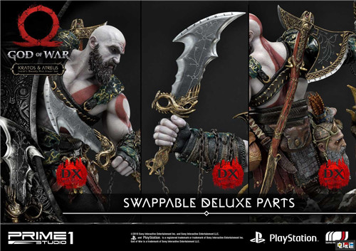P1S推出《战神》奎托斯与阿特柔斯1:4雕像 P1S 战神4 阿特柔斯 奎托斯 PS4 战神 电玩迷资讯  第1张