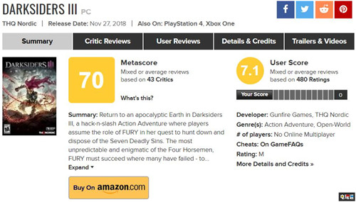 《暗黑血统：创世纪》MC评分77 剑走偏锋有好有坏 Metacritic MC评分 评分 IGN 暗黑血统：创世纪 电玩迷资讯  第3张