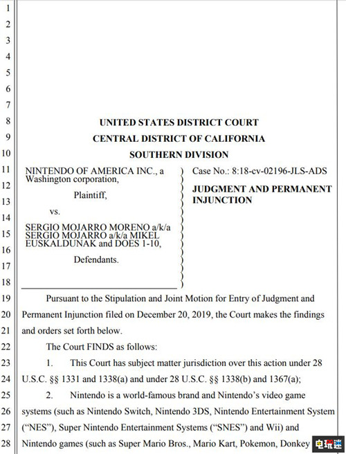 最强法务部发威 任天堂起诉加州Switch破解男子胜诉 破解 Switch 任天堂 任天堂SWITCH  第2张
