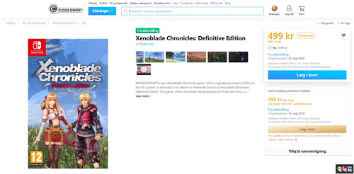 传丹麦零售商泄露《异度神剑 决定版》将于5月29日发售 异度神剑 决定版 异度神剑 任天堂 Switch 任天堂SWITCH  第2张