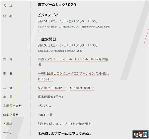 东京电玩展TGS 2020主题公开 未来从游戏开始 电玩迷资讯 第3张
