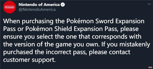 美国任天堂对《宝可梦：剑盾》购买错误版本季票玩家退款 任天堂 Switch 铠之孤岛 宝可梦：剑盾 任天堂SWITCH  第2张