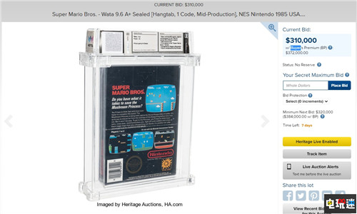 NES《超级马里奥兄弟》卡带31万美元起拍 或将打破收藏纪录 游戏收藏 超级玛丽 NES 超级马里奥兄弟 任天堂SWITCH  第2张