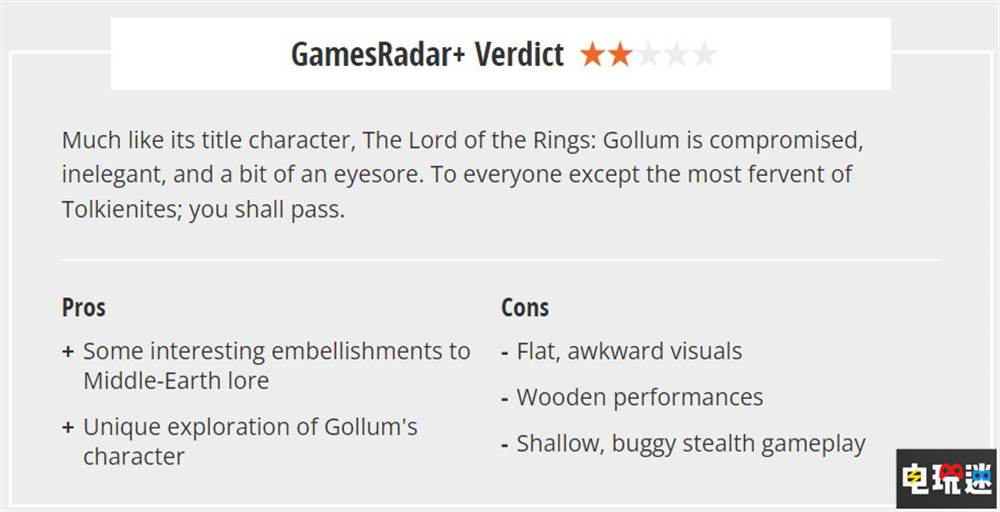 《魔戒：咕噜》MTC只有38分：咕噜不是问题 游戏是问题 潜行游戏 单机游戏 指环王 中土世界 魔戒：咕噜 电玩迷资讯  第3张