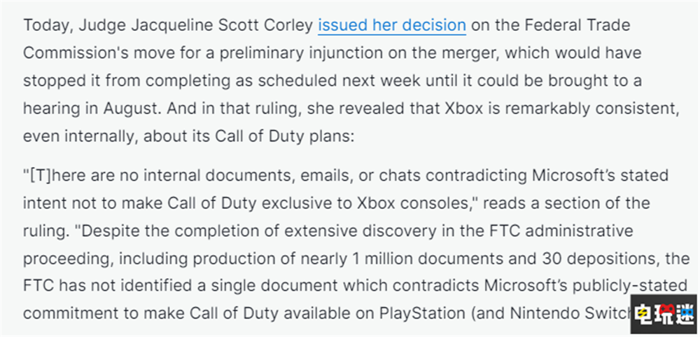 微软收购动视暴雪于美国胜诉 英国CMA重启谈判 使命召唤 CMA FTC 动视暴雪 Xbox 微软 微软XBOX  第3张