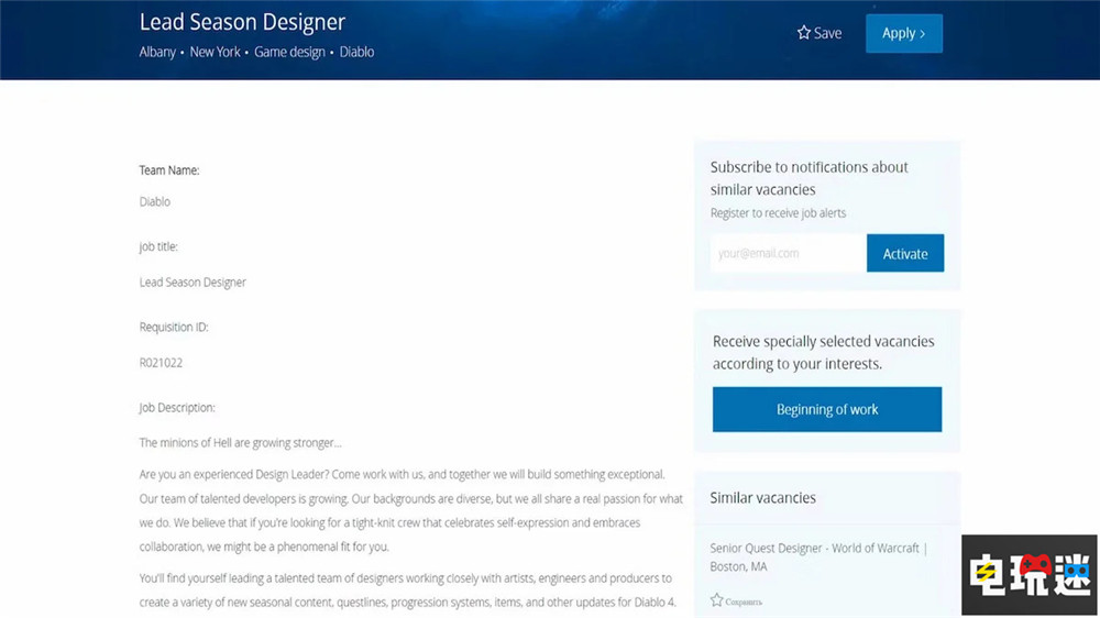 暴雪为《暗黑破坏神4》招募首席赛季设计师 赛季 XSX PS5 PC ARPG 暴雪 大菠萝4 暗黑4 暗黑破坏神4 电玩迷资讯  第2张