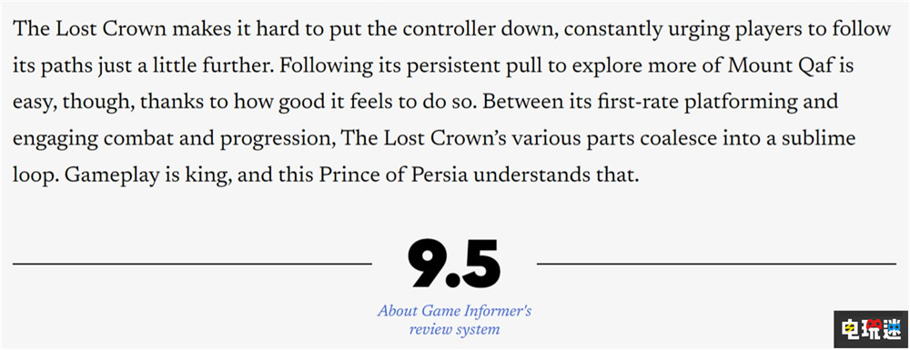 《波斯王子：失落的王冠》MTC：86分 系列的新出路 游戏评分 MTC 育碧 失落的王冠 波斯王子 电玩迷资讯  第4张