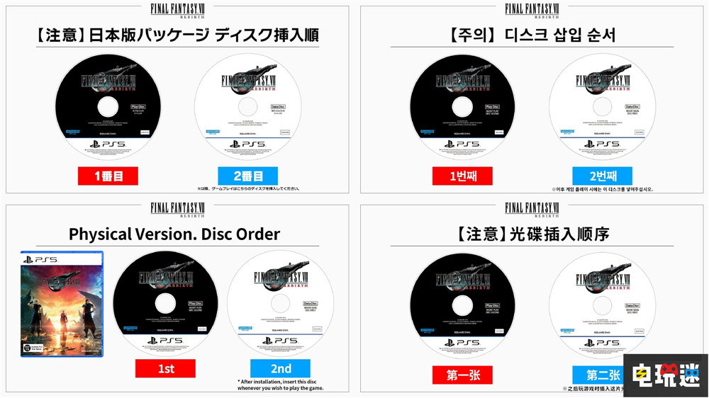 《最终幻想7 重生》包含PS5港版在内亚洲实体版都印反了 RPG 单机游戏 SE 史克威尔艾尼克斯 FF7 最终幻想7重生 电玩迷资讯  第2张